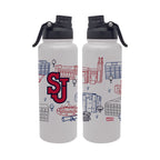 St Johns 34oz Campus Line Art Aqua Bottle