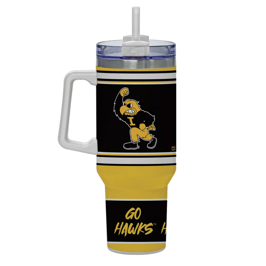 Iowa Hawkeyes 40oz Rocky Slogan Tumbler