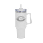 40oz Georgia Bulldogs Laser Etch Rocky Tumbler with Handle