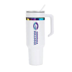 36oz Georgia Bulldogs Iridescent Anodized White Tumbler