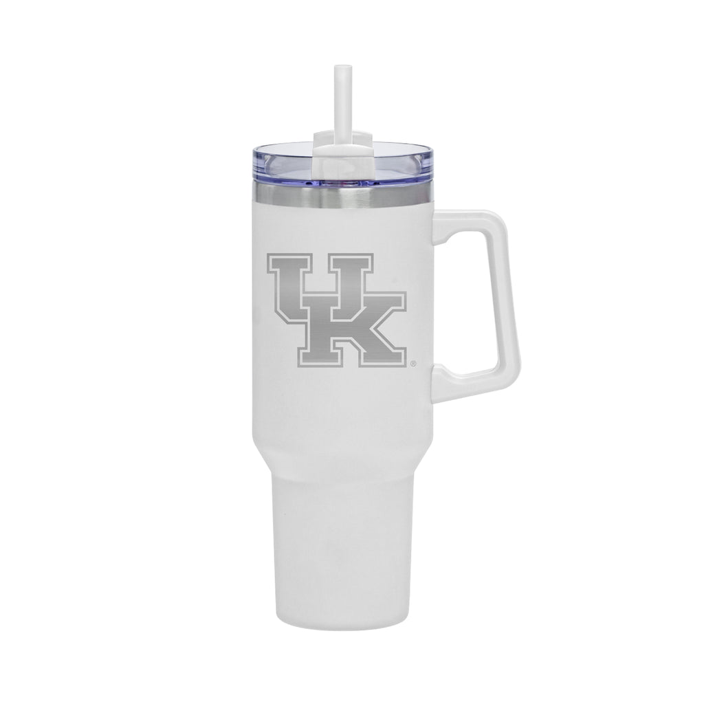 40oz Kentucky Wildcats Laser Etch Rocky Tumbler with Handle