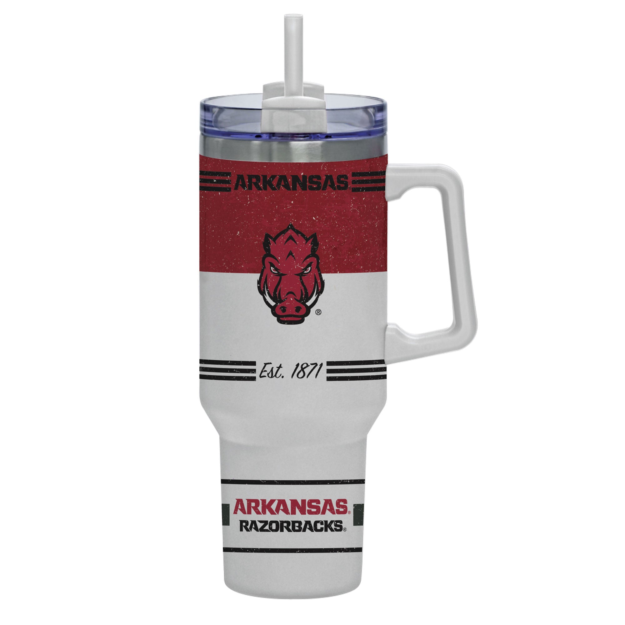 Arkansas Razorback 40oz Rocky Vintage Tumbler