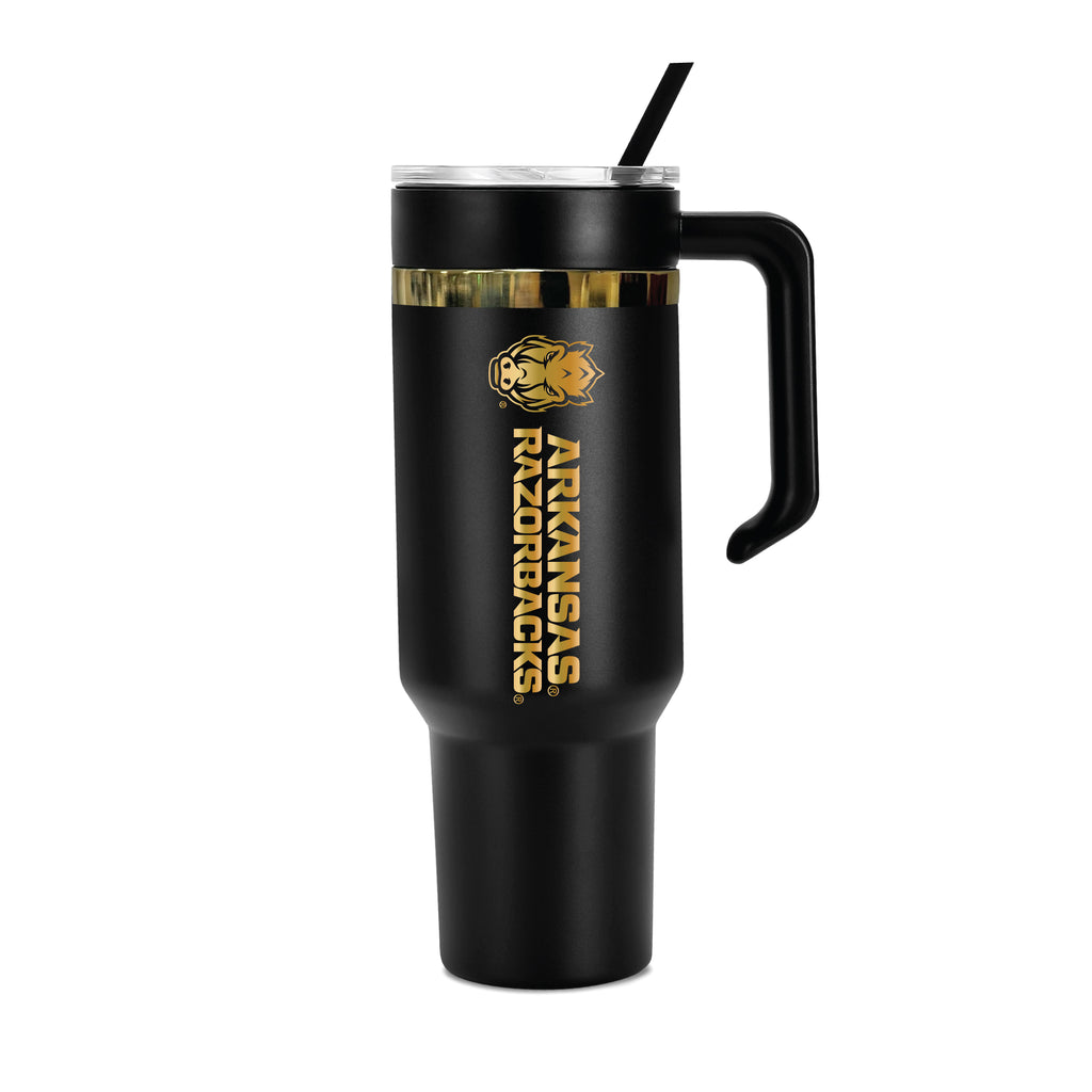 36oz Arkansas Razorbacks Gold Black Anodized Tumbler