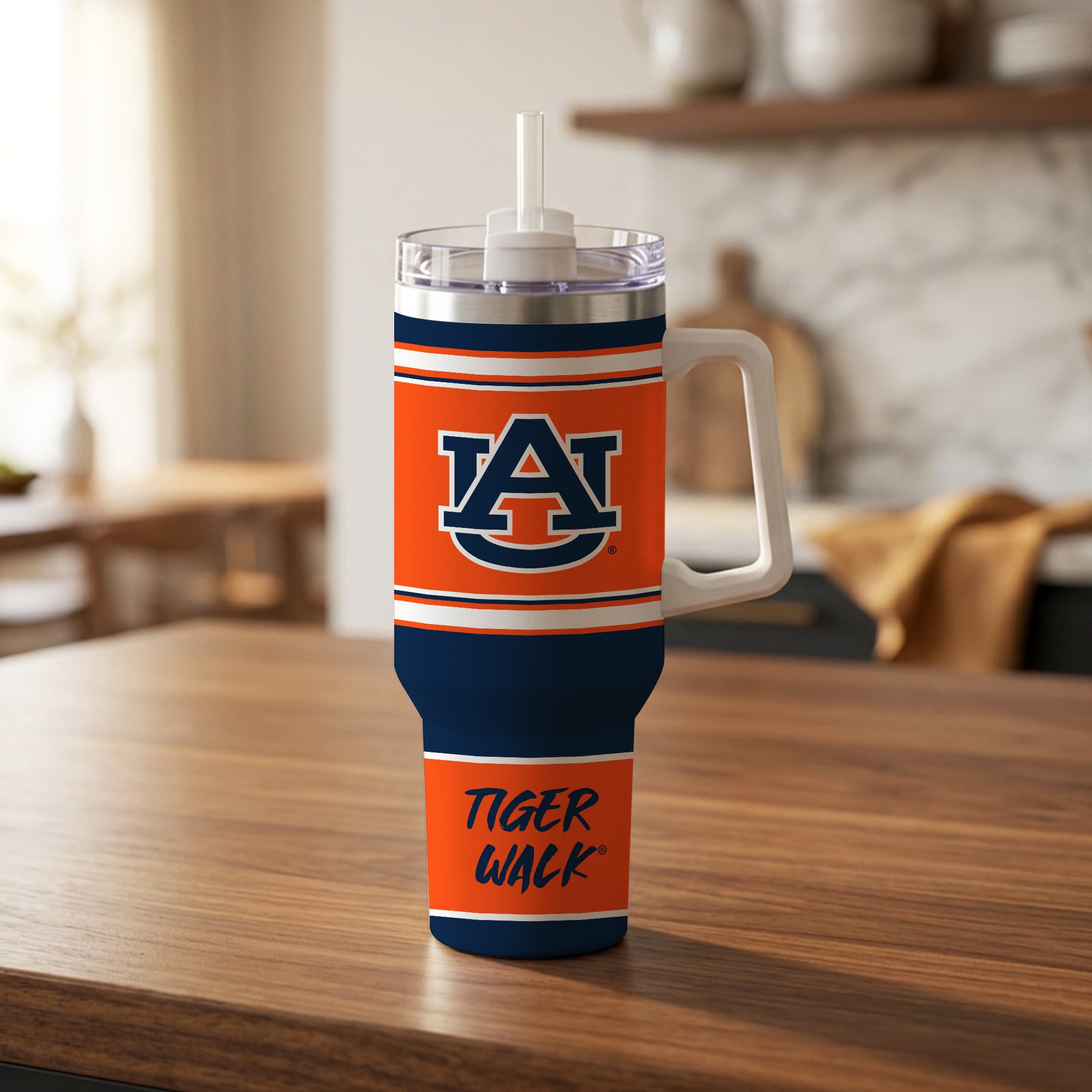 Auburn Tigers 40oz Rocky Slogan Tumbler