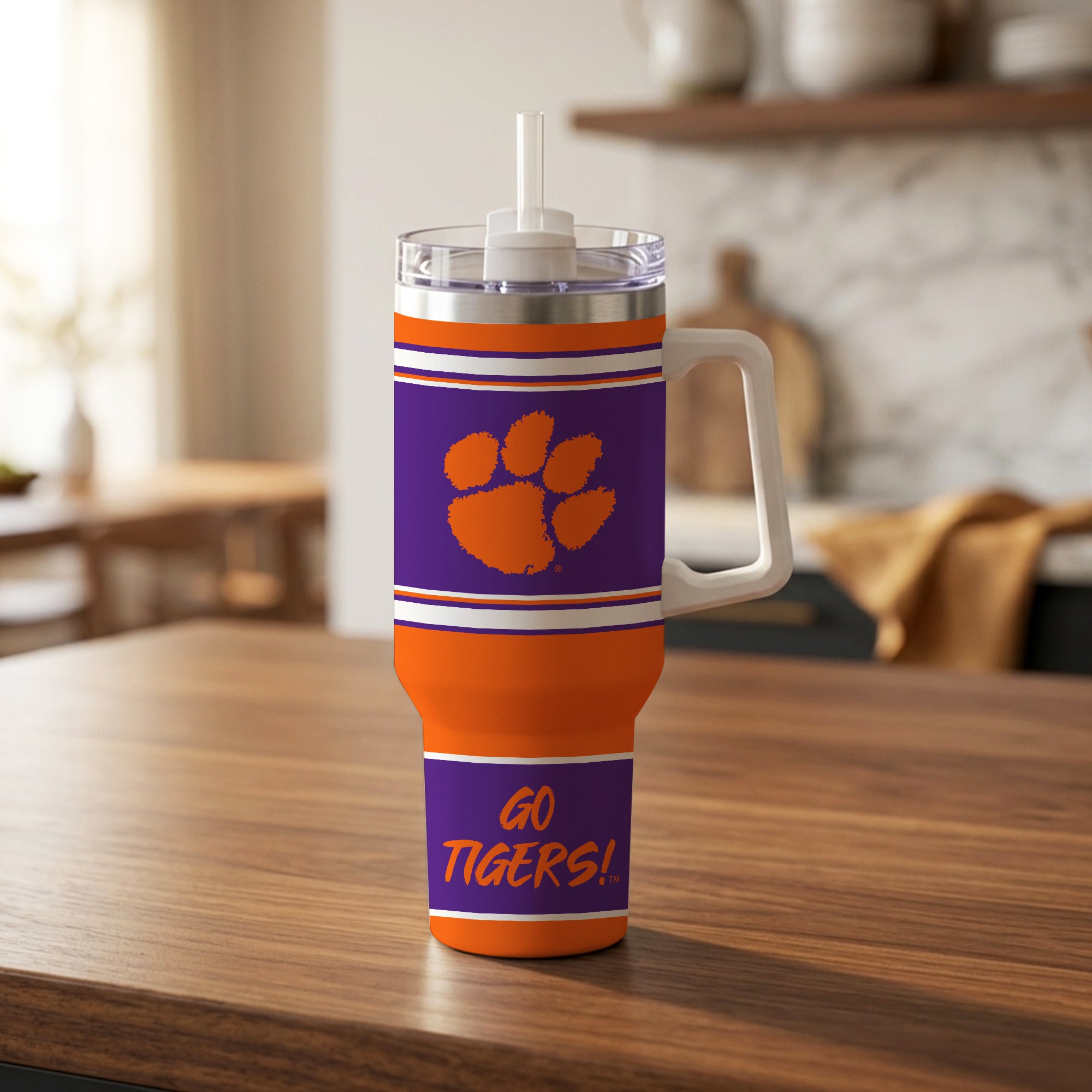 Clemson Tigers 40oz Rocky Slogan Tumbler