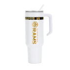 36oz Colorado State Rams Gold Anodized White Tumbler