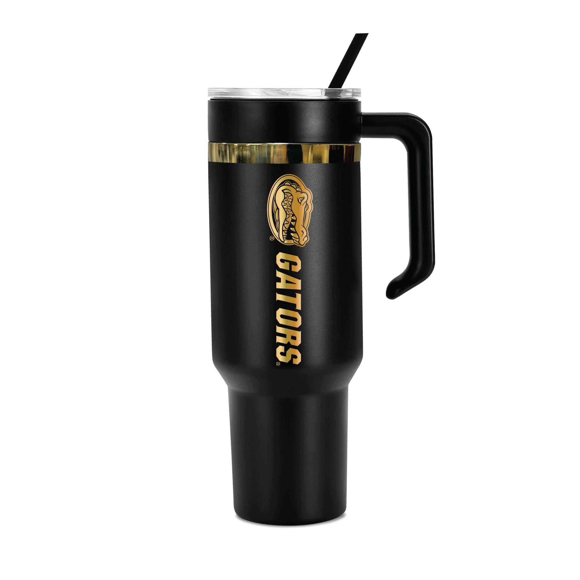 36oz Florida Gators Gold Black Anodized Tumbler