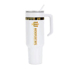 48oz Indiana Hoosiers Gold Anodized White Tumbler