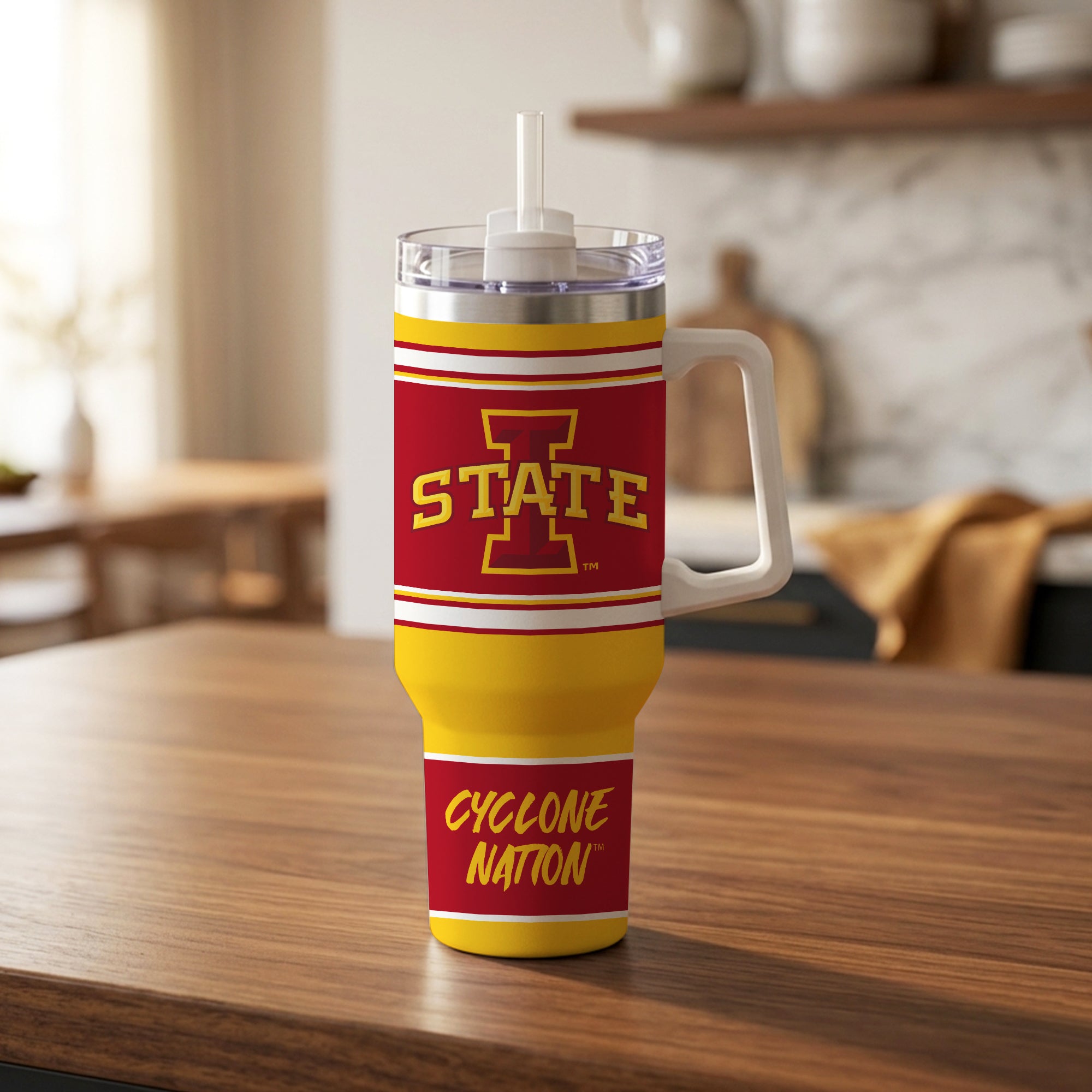 Iowa State Cyclones 40oz Rocky Slogan Tumbler