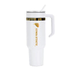 36oz Iowa State Cyclones Gold Anodized White Tumbler