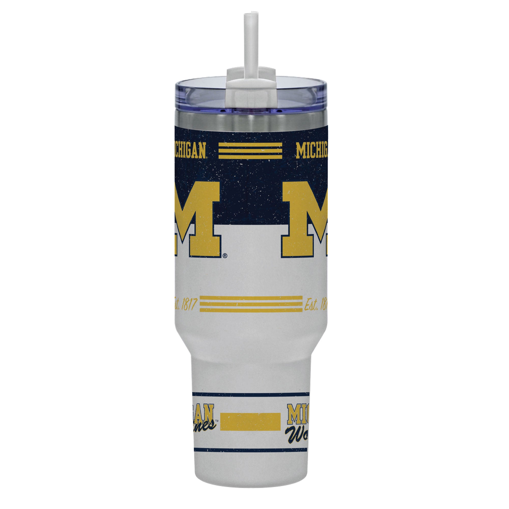 Michigan Wolverines 40oz Rocky Vintage Tumbler