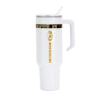36oz Missouri Tigers Gold Anodized White Tumbler