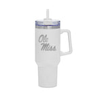 40oz Ole Miss Rebels Laser Etch Rocky Tumbler with Handle
