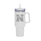 40oz Nebraska Huskers Laser Etch Rocky Tumbler with Handle