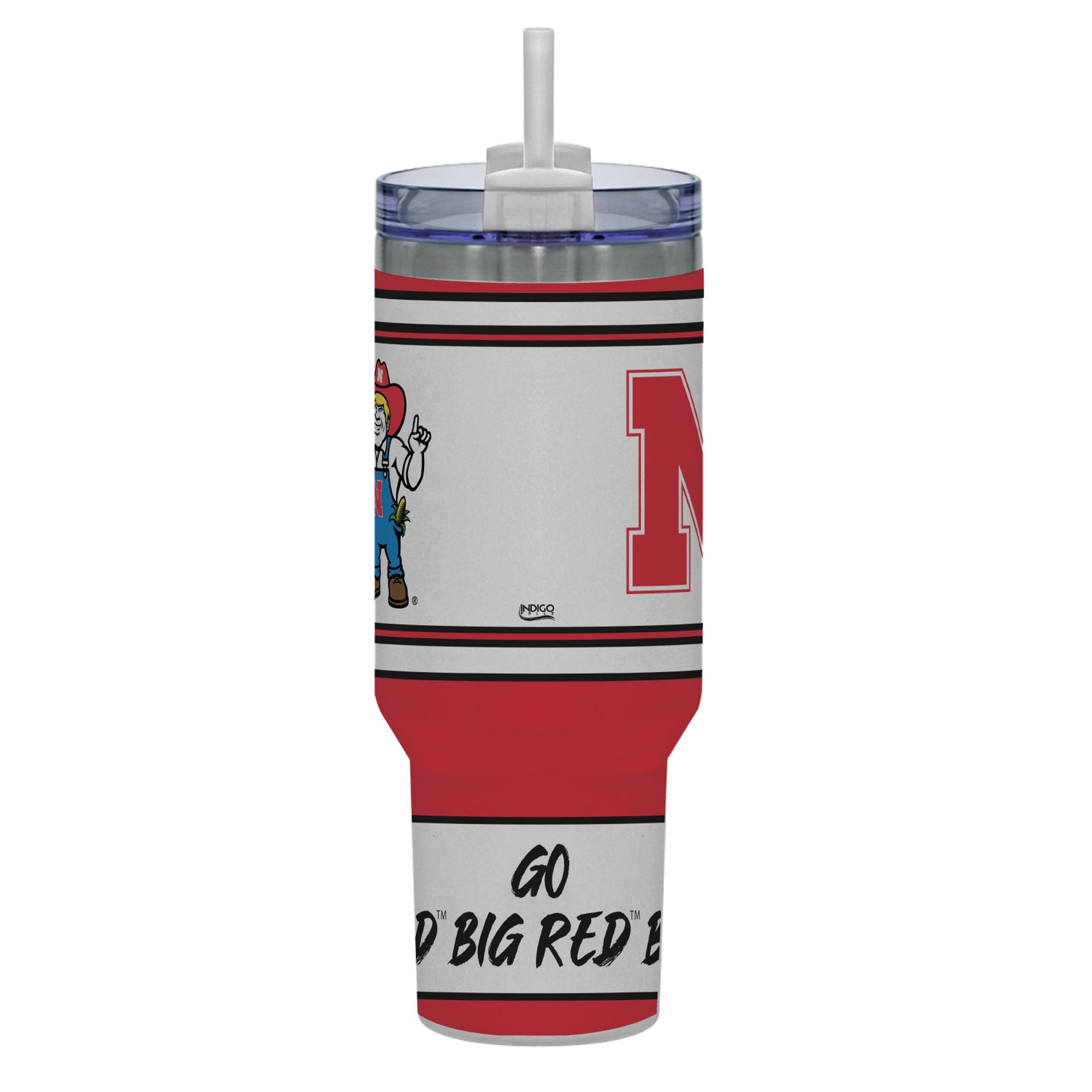 Nebraska Cornhuskers 40oz Rocky Slogan Tumbler
