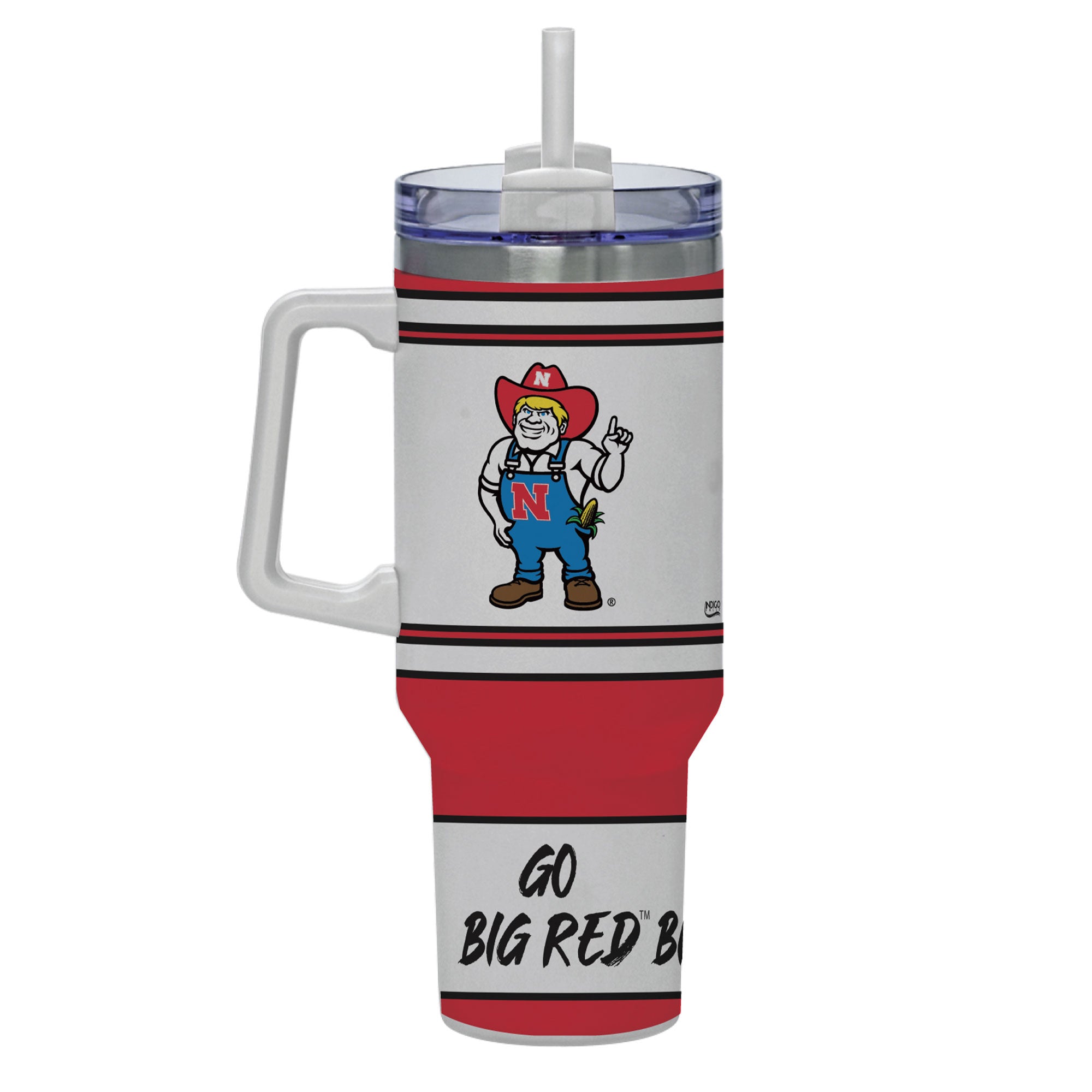 Nebraska Cornhuskers 40oz Rocky Slogan Tumbler
