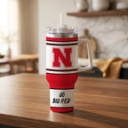 Nebraska Cornhuskers 40oz Rocky Slogan Tumbler