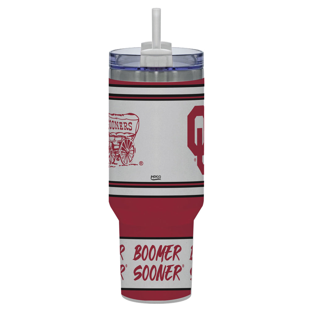 Oklahoma Sooners 40oz Rocky Slogan Tumbler