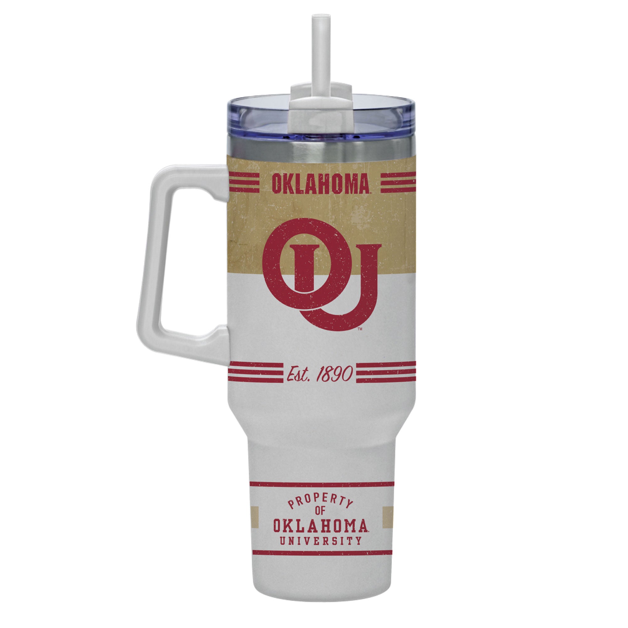Oklahoma Sooners 40oz Rocky Vintage Tumbler
