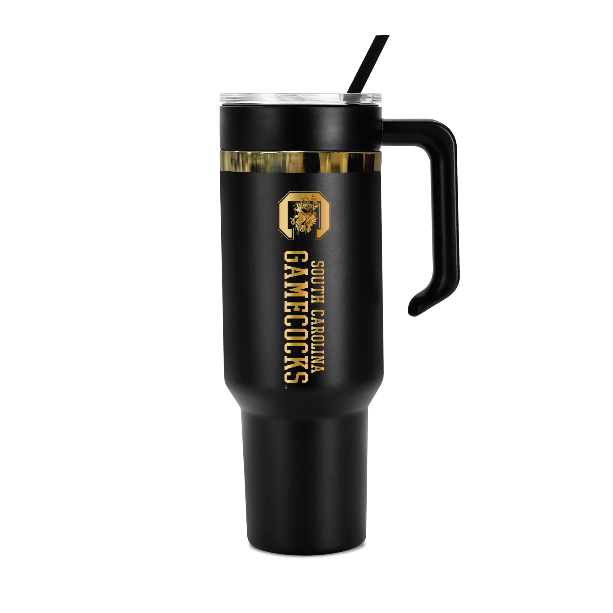 48oz South Carolina Gamecocks Gold Black Anodized Tumbler