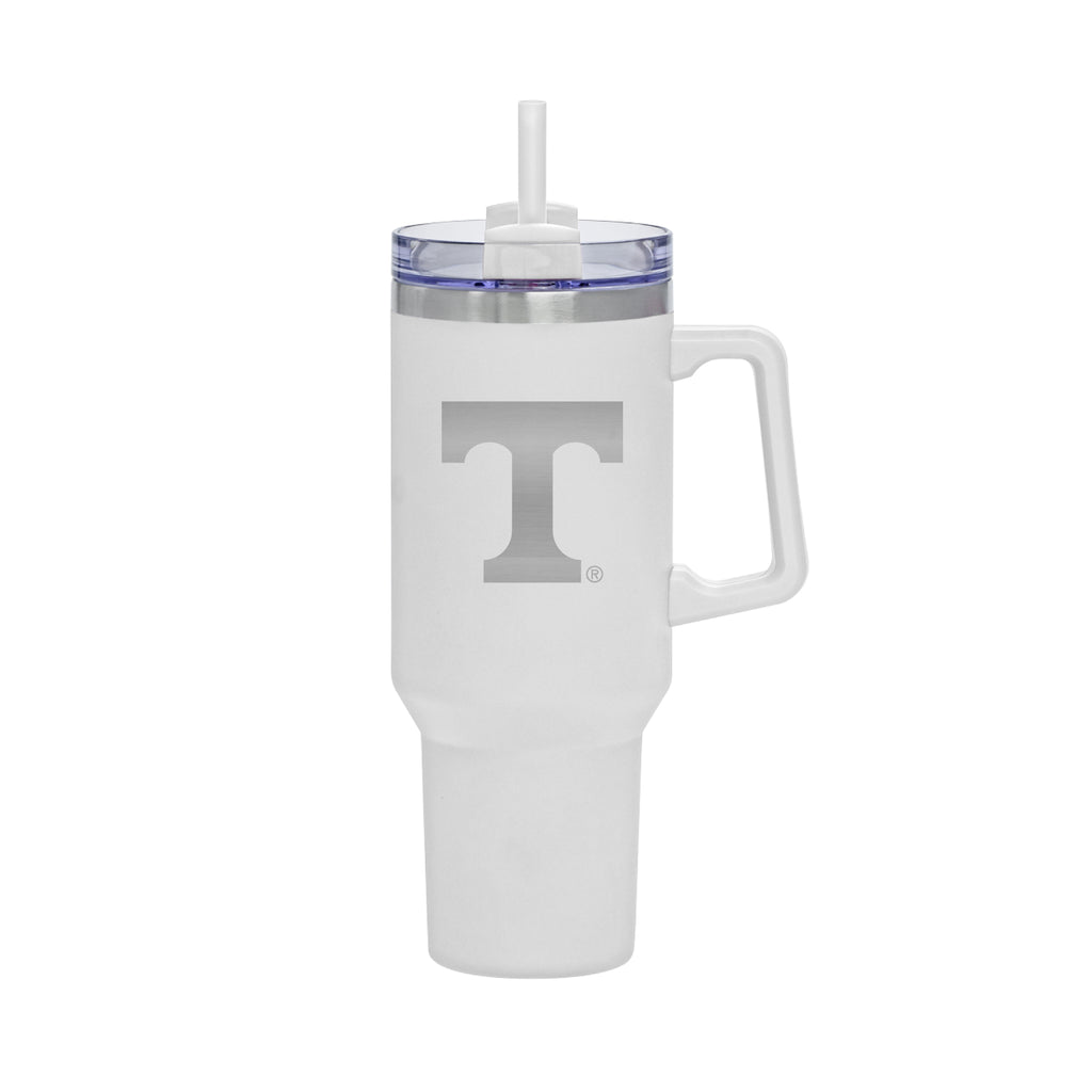 40oz Tennessee Volunteers Laser Etch Rocky Tumbler with Handle