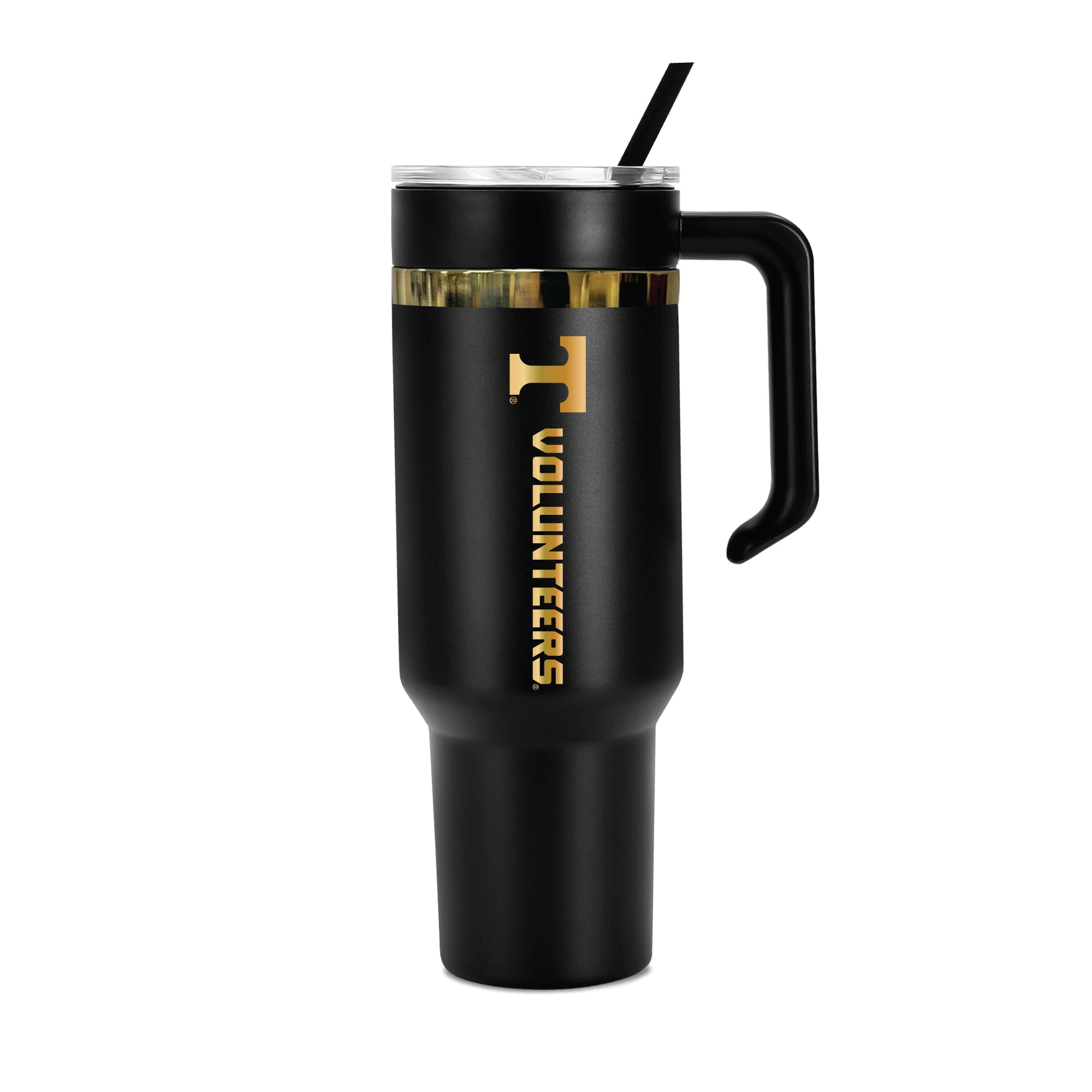 48oz Tennessee Volunteers Gold Black Anodized Tumbler