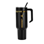48oz Texas Longhorns Gold Black Anodized Tumbler