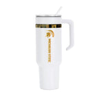 36oz Michigan State Spartans Gold Anodized White Tumbler