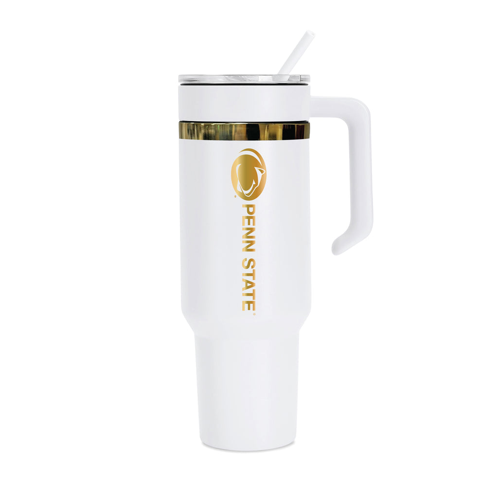 48oz Penn State Nittany Lions Gold Anodized White Tumbler