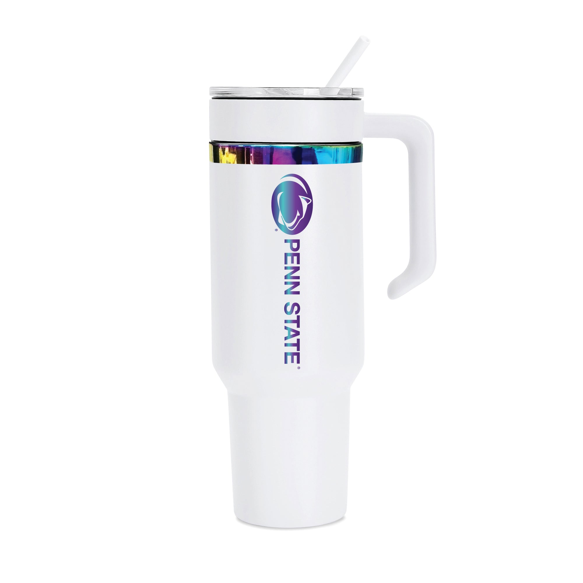 48oz Penn State Nittany Lions Iridescent Anodized White Tumbler