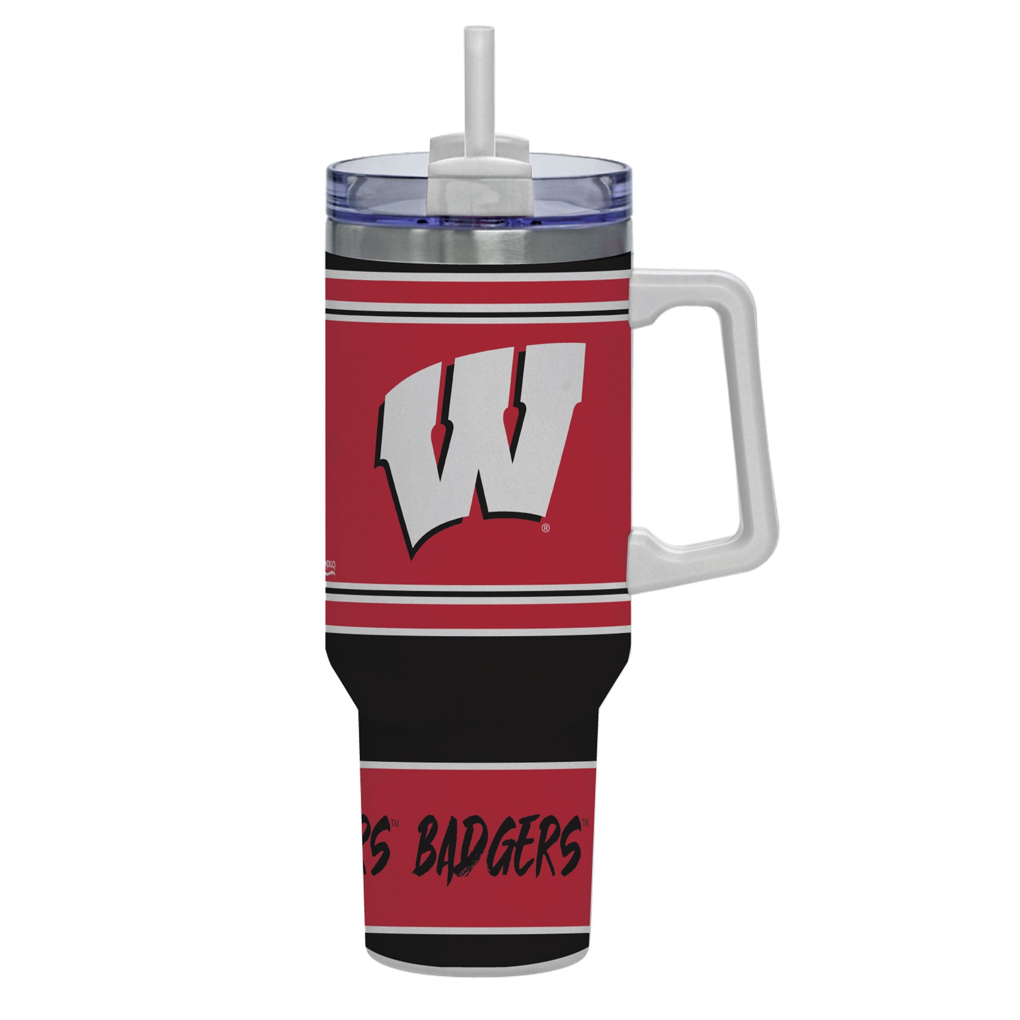 Wisconsin Badgers 40oz Rocky Slogan Tumbler