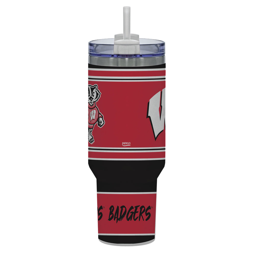 Wisconsin Badgers 40oz Rocky Slogan Tumbler