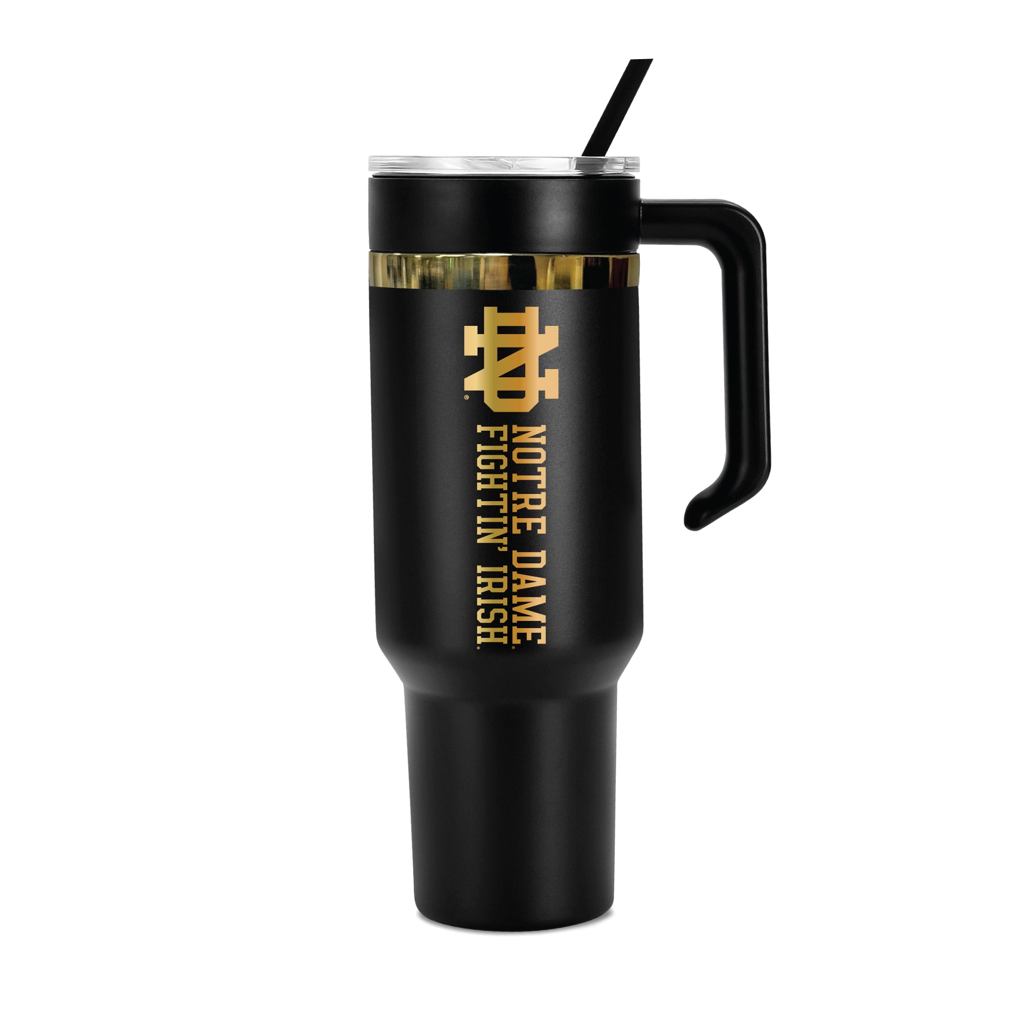 48oz Notre Dame Fighting Irish Gold Black Anodized Tumbler