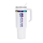 48oz Notre Dame Fighting Irish Iridescent Anodized White Tumbler