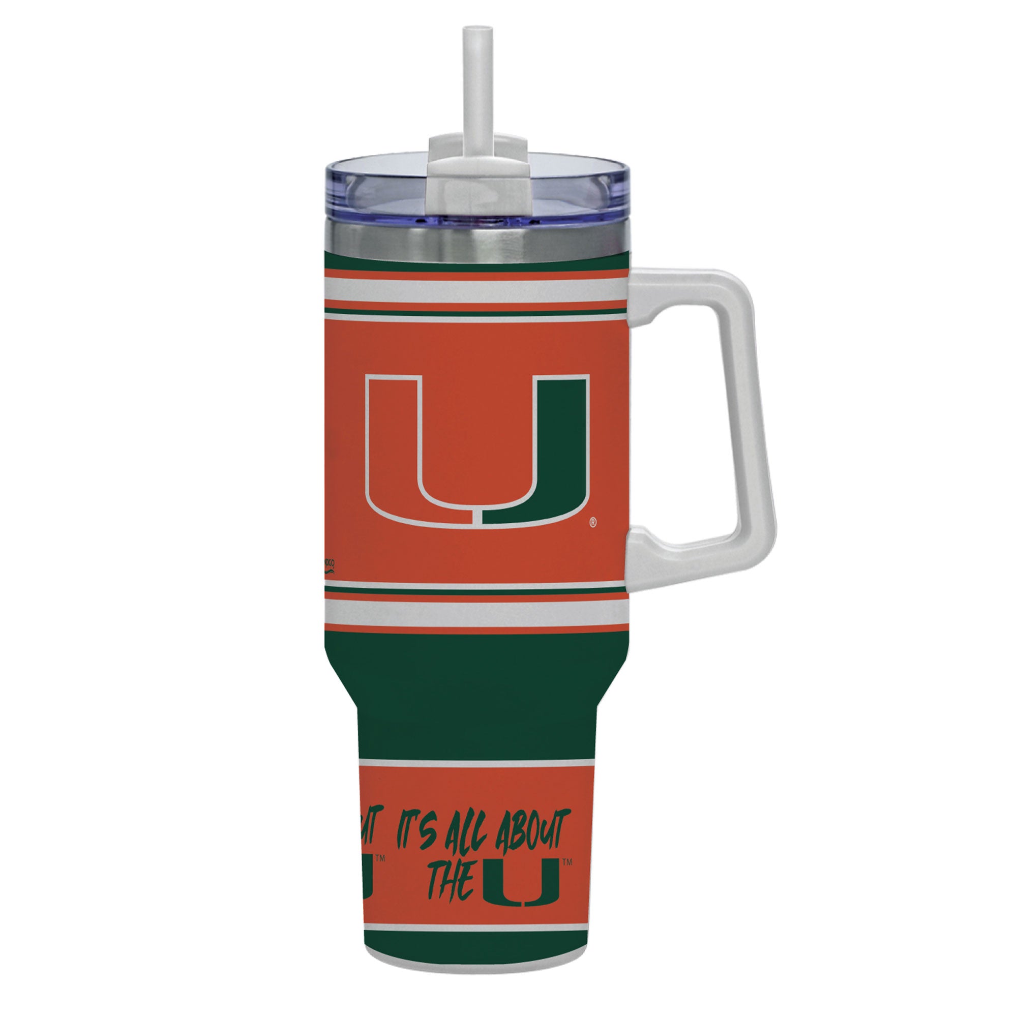 Miami Hurricanes 40oz Rocky Slogan Tumbler