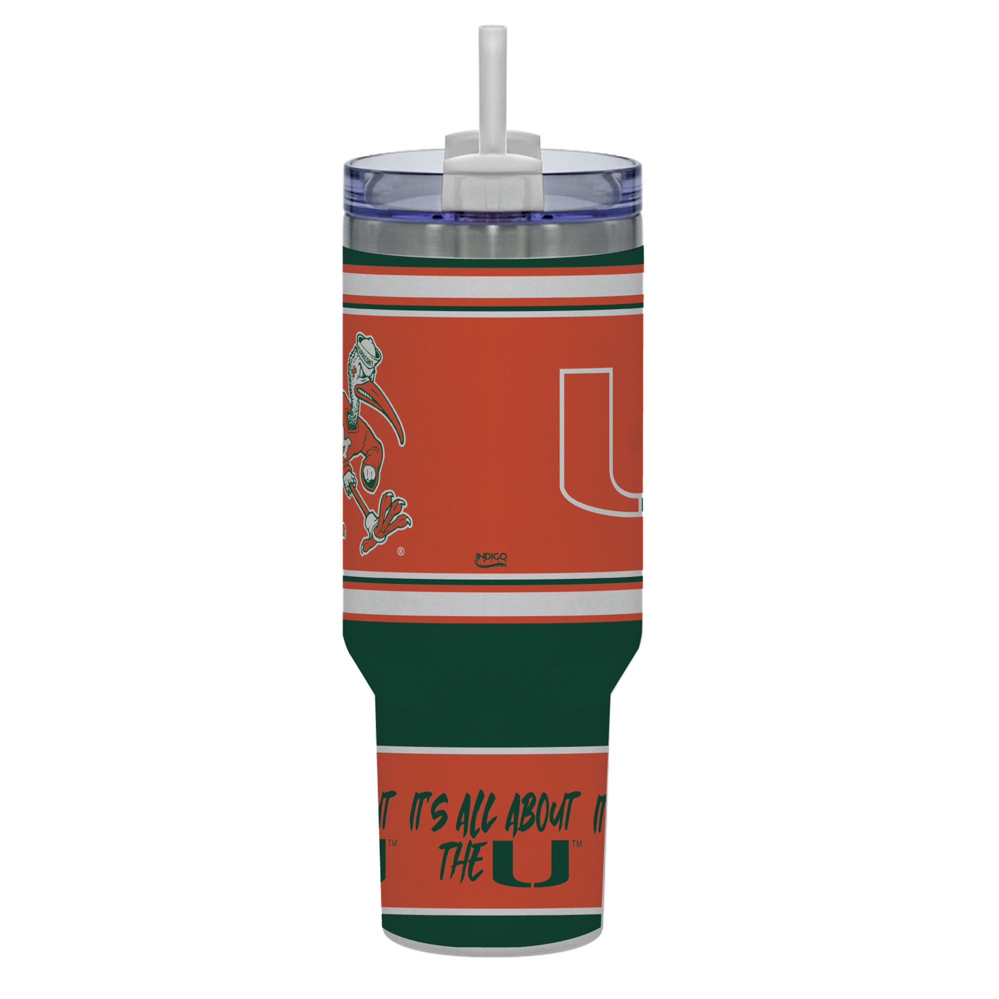 Miami Hurricanes 40oz Rocky Slogan Tumbler