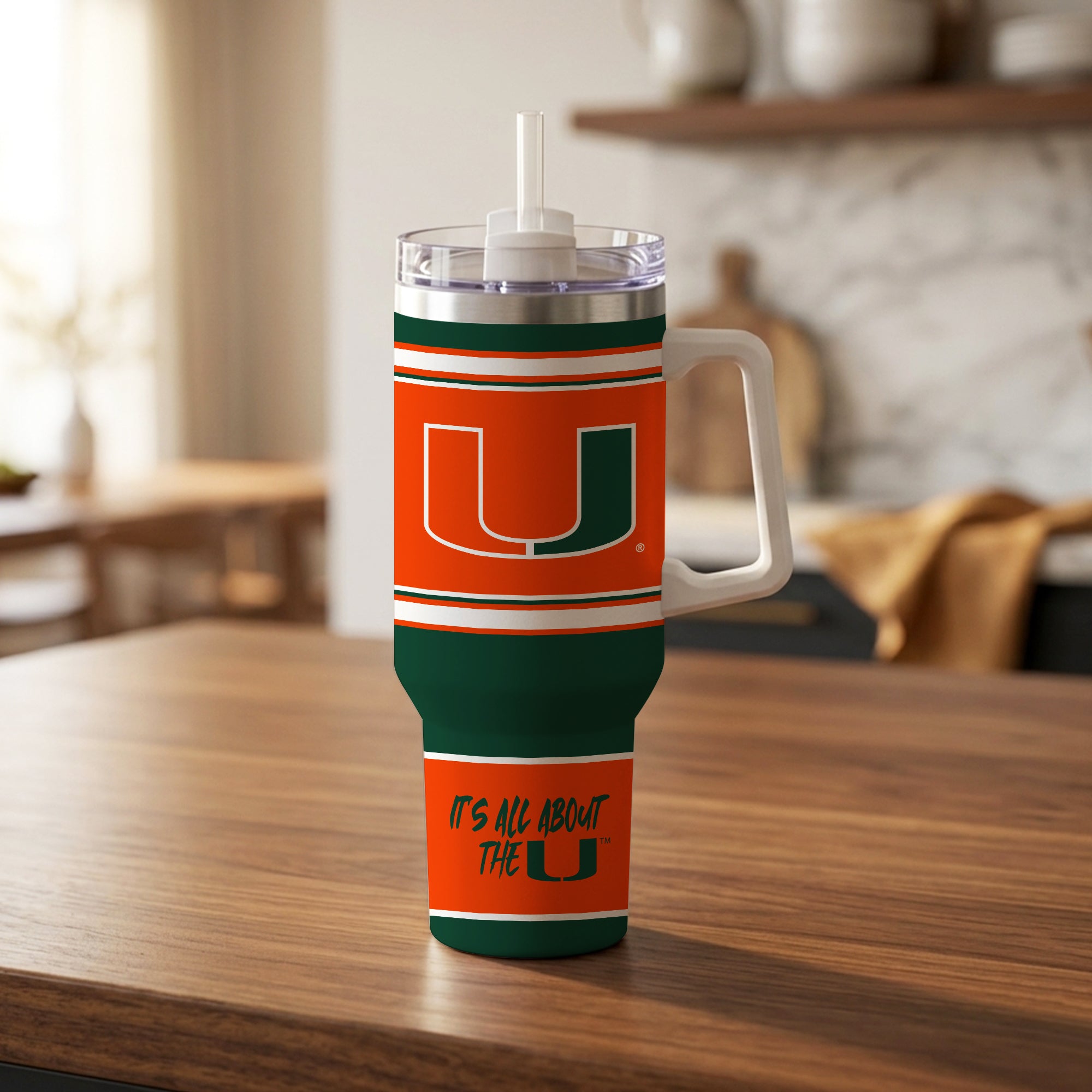 Miami Hurricanes 40oz Rocky Slogan Tumbler