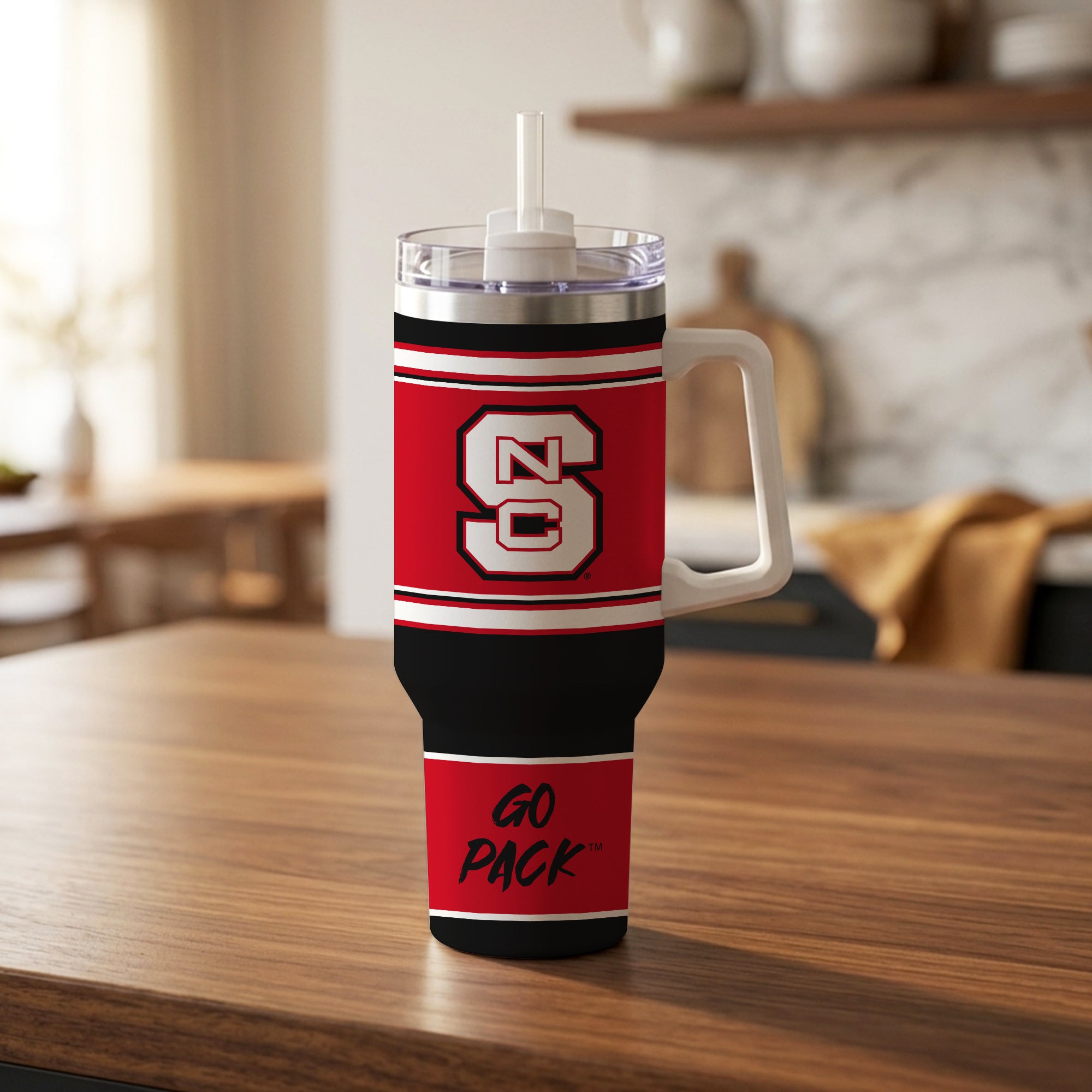 North Carolina State Timber Wolves 40oz Rocky Slogan Tumbler