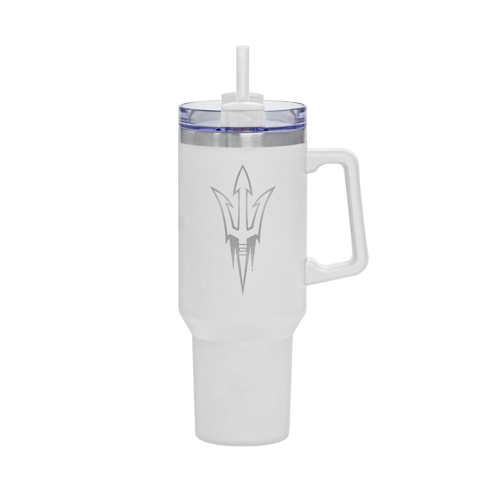 40oz Arizona State Sun Devils Laser Etch Rocky Tumbler with Handle