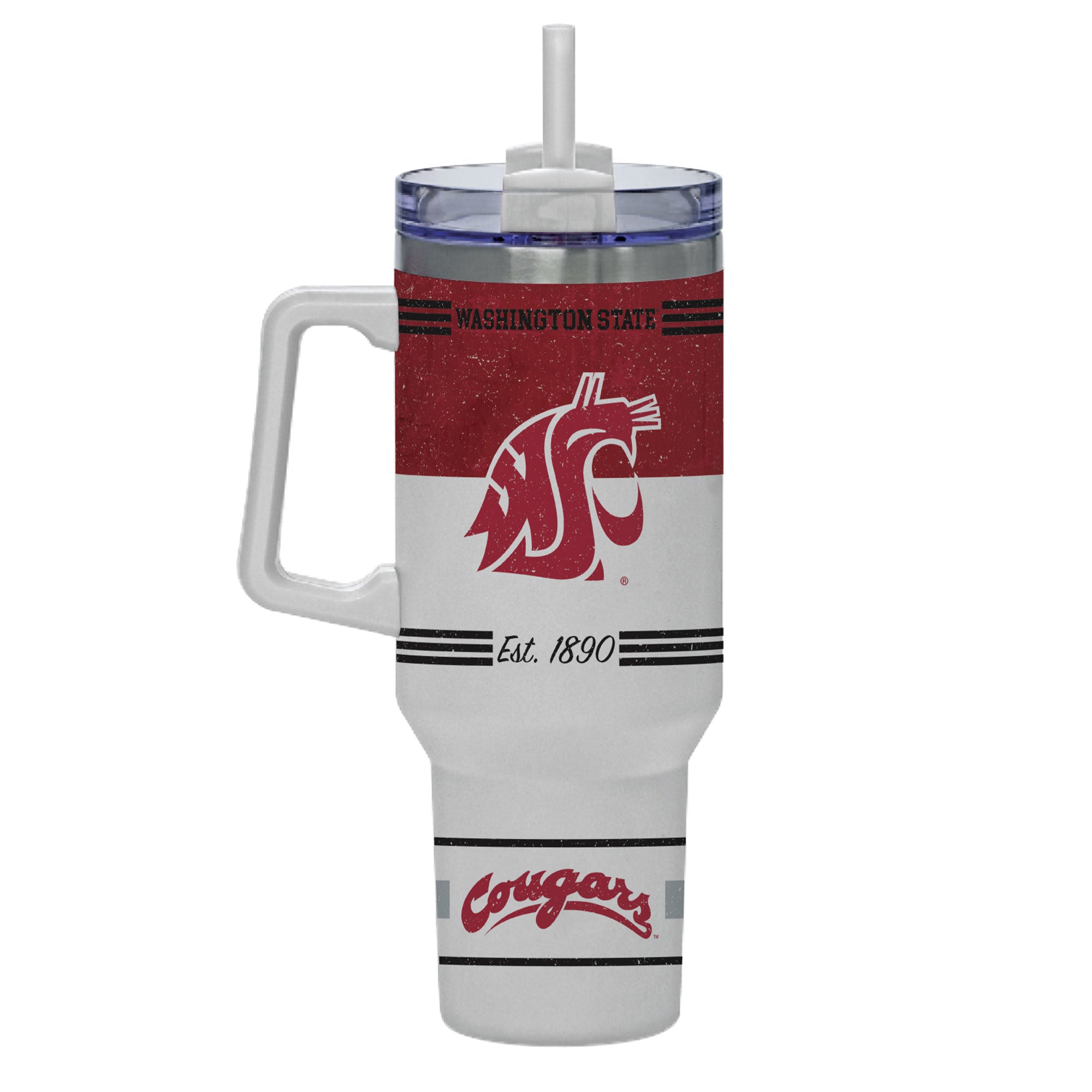 Washington State Cougars 40oz Rocky Vintage Tumbler