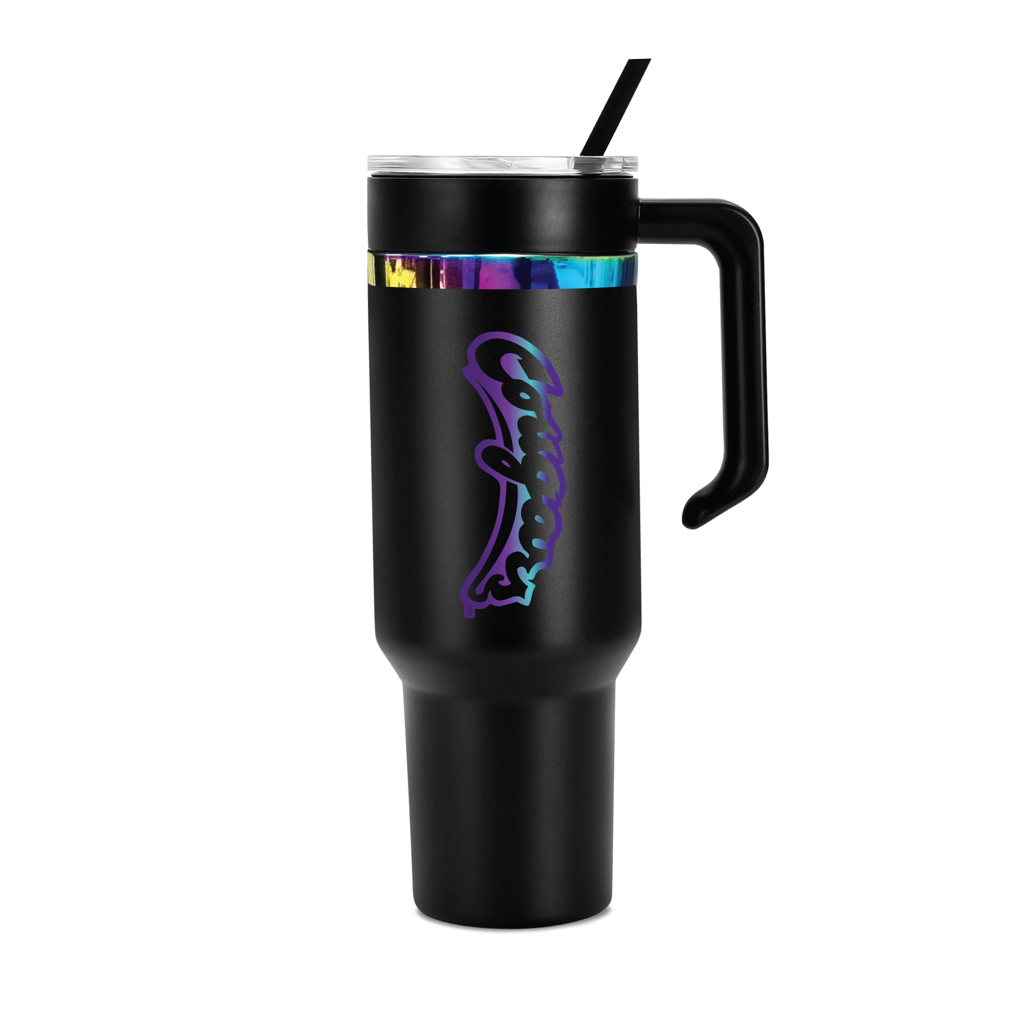 48oz Washington State Cougars Iridescent Anodized Black Tumbler