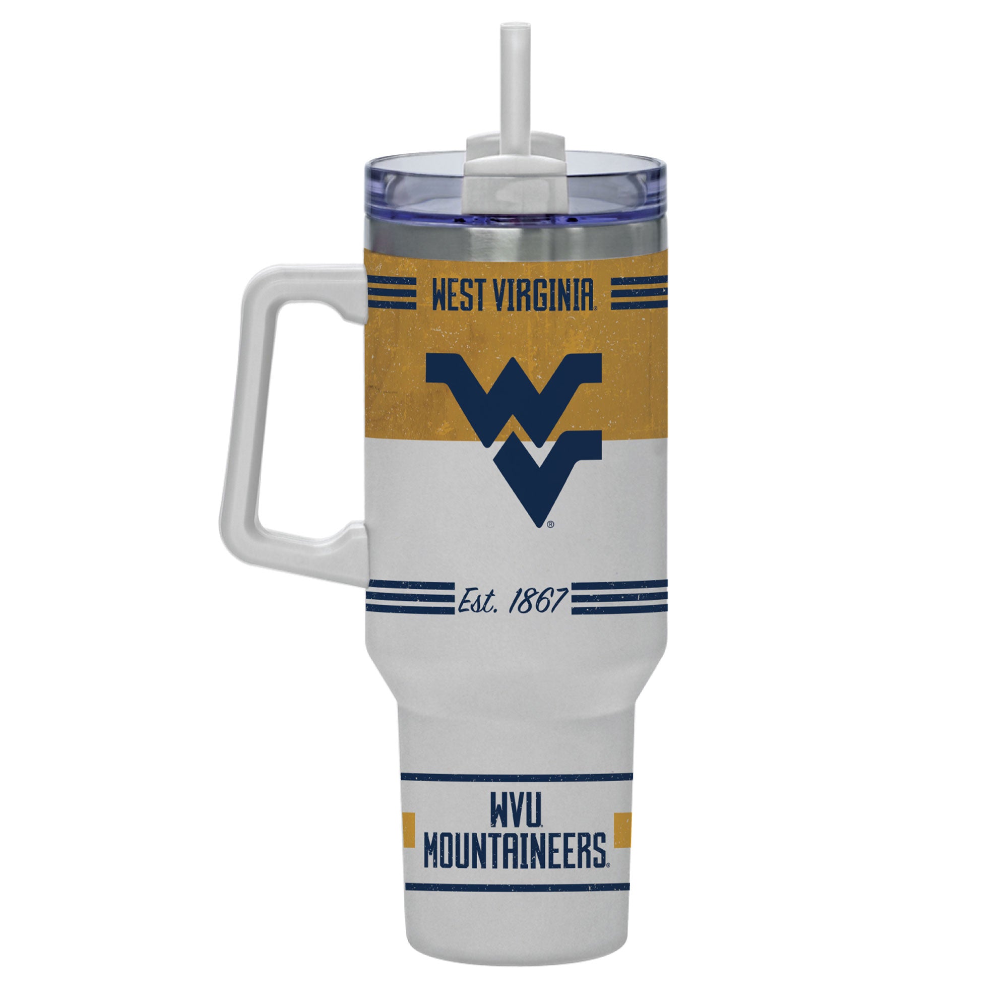 West Virginia Mountaineers 40oz Rocky Vintage Tumbler