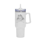 40oz East Carolina Pirates Laser Etch Rocky Tumbler with Handle