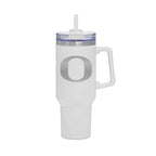 40oz Oregon Ducks Laser Etch Rocky Tumbler with Handle