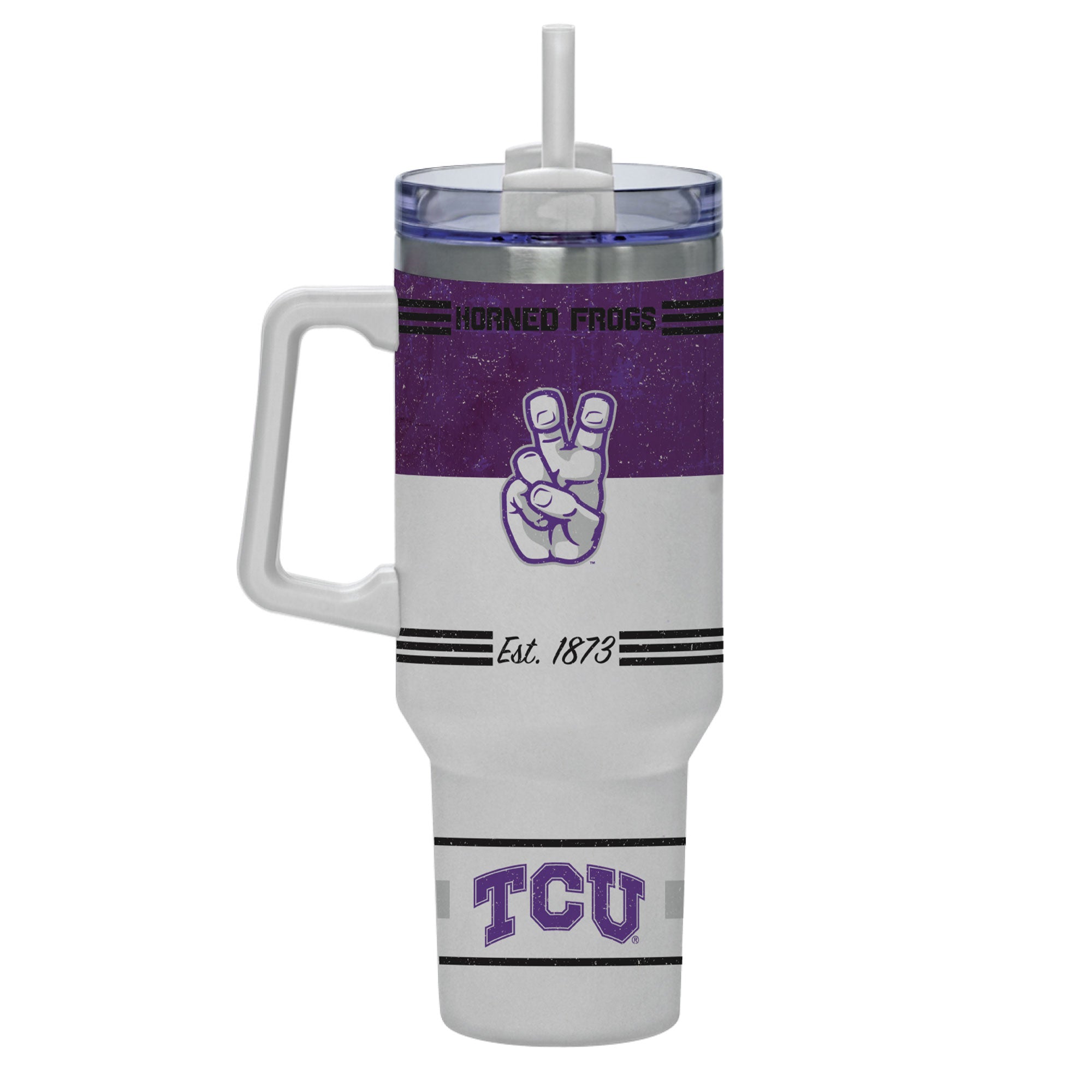 TCU Horned Frogs 40oz Rocky Vintage Tumbler