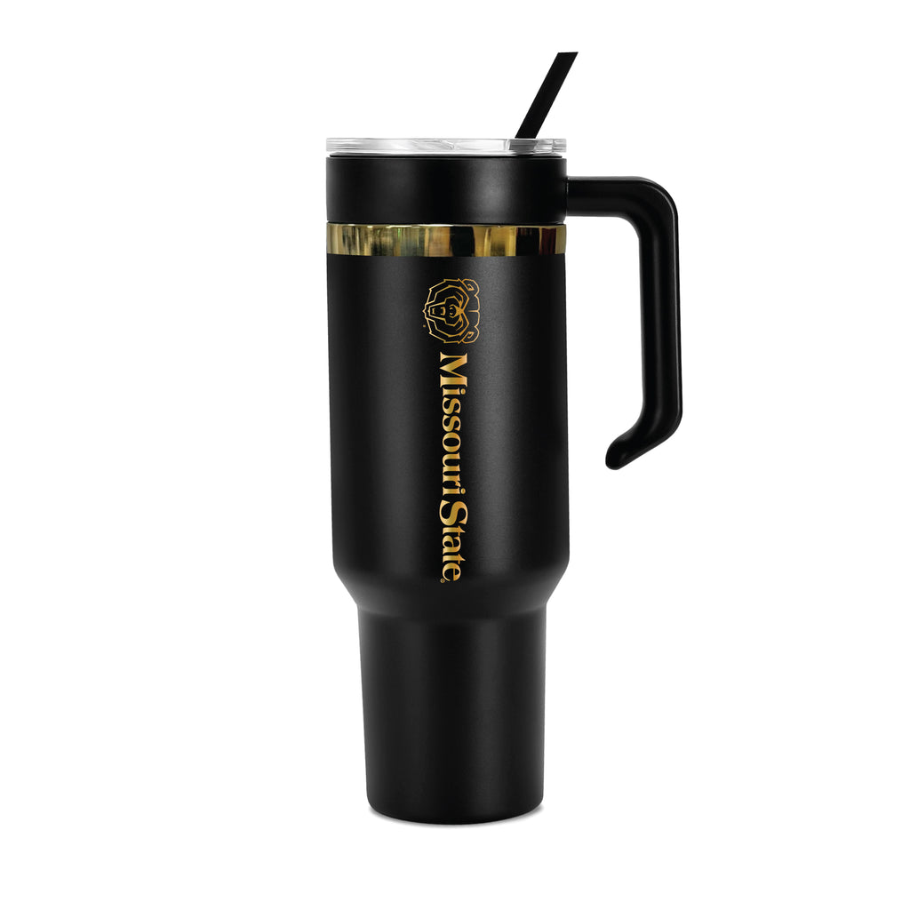 48oz Missouri State Bears Gold Black Anodized Tumbler
