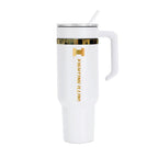 48oz Illinois Fighting Illini Gold Anodized White Tumbler