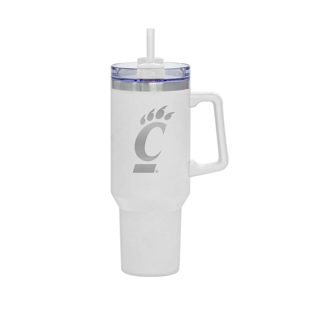 40oz Cincinnati Bearcats Laser Etch Rocky Tumbler with Handle