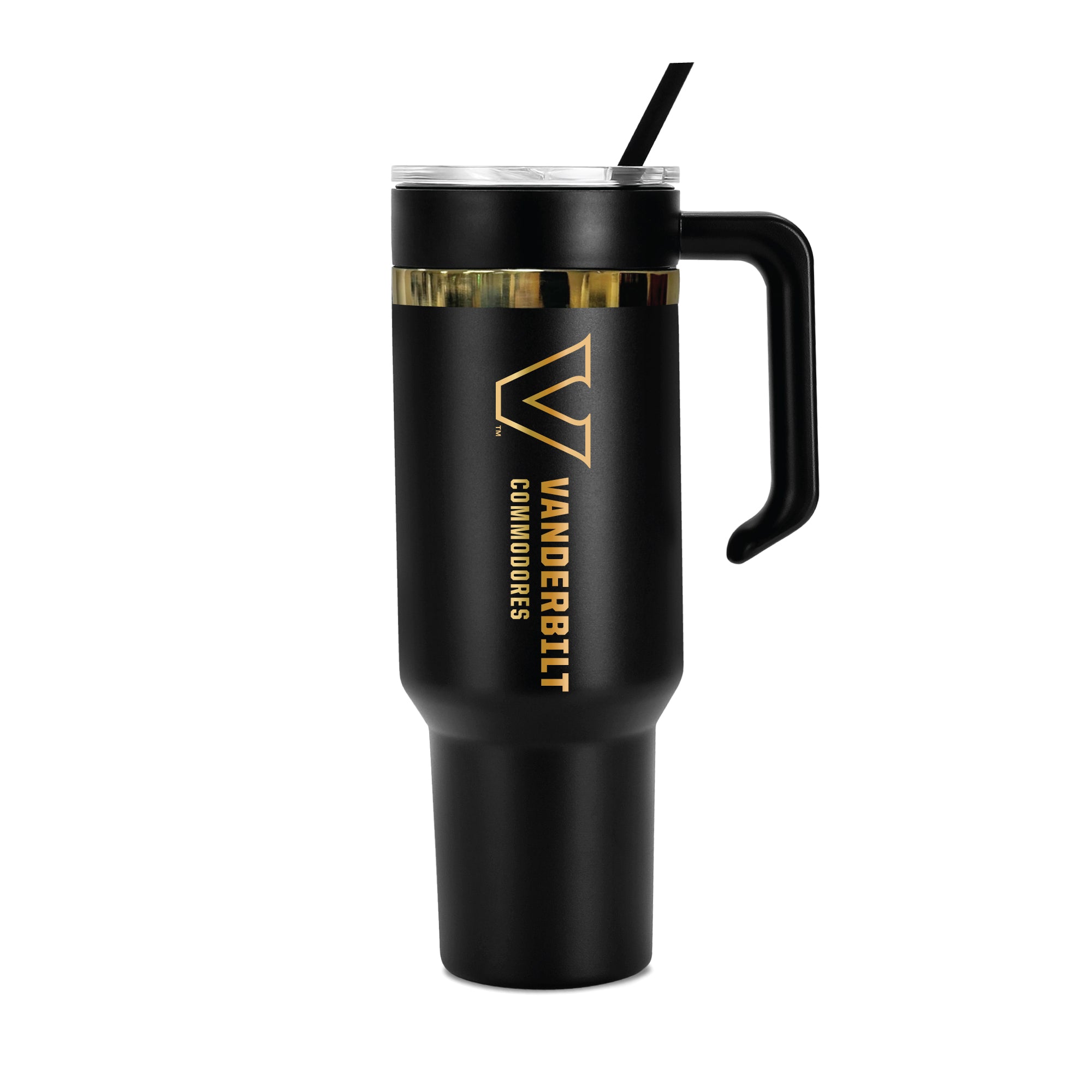 48oz Vanderbilt Commodores Gold Black Anodized Tumbler