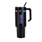 48oz Ohio State Buckeyes Iridescent Anodized Black Tumbler
